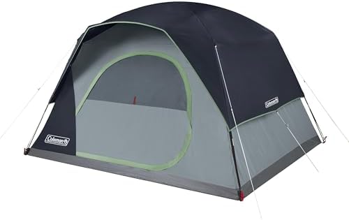 Coleman Skydome Camping Tent with 5 Minute Setup, 2/4/6/8 Person Weatherproof Tent with Rainfly & Carry Bag, 20% More Headroom Than Traditional Canopies